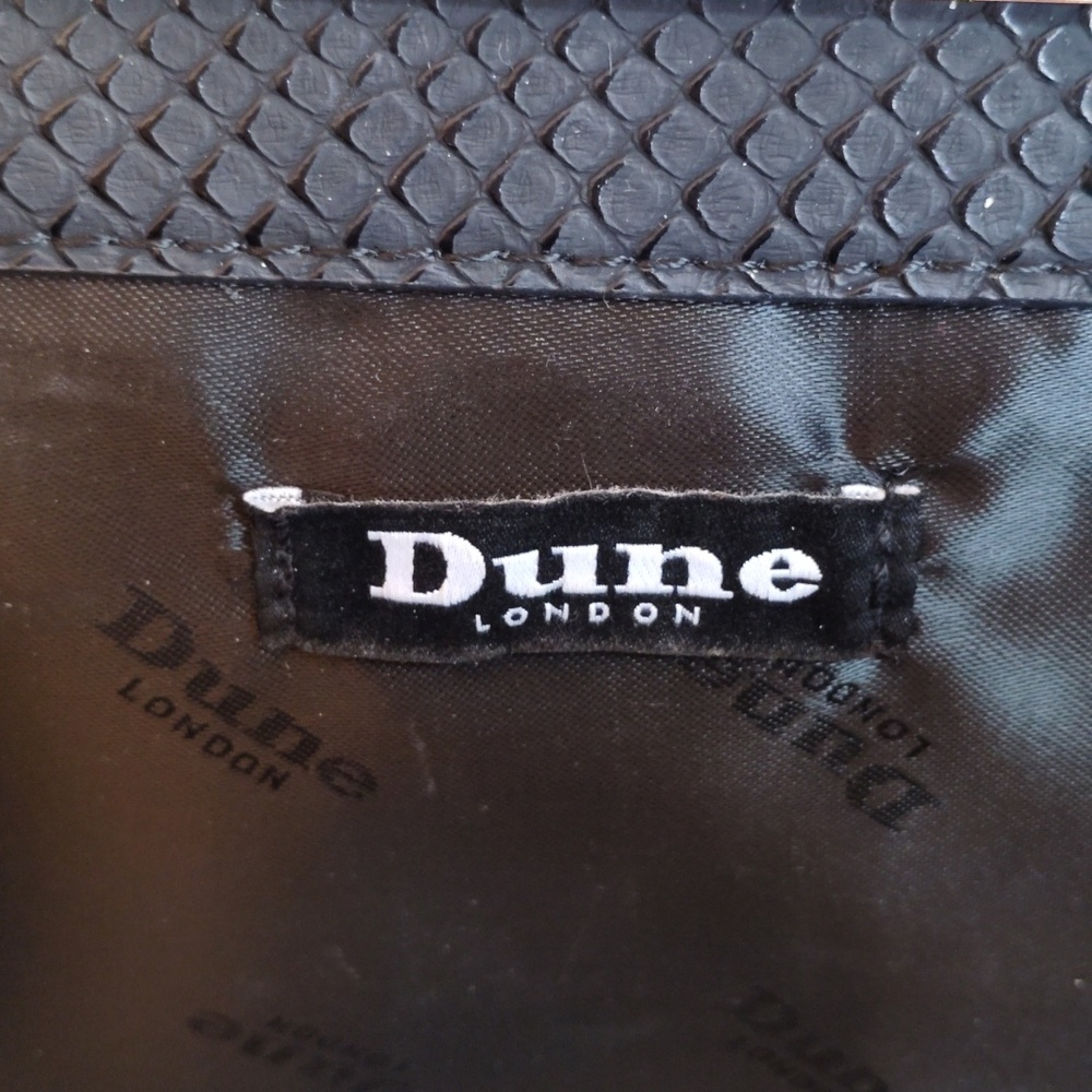 Dune London Black Satin Cosmetic Bag with Gold Accents - Picture 14 of 14